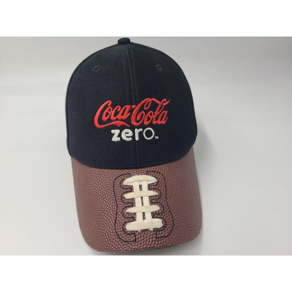 Coca-Cola Zero Football Brim Adjustable Hat Cap Casual Dad Men Women Black Brown